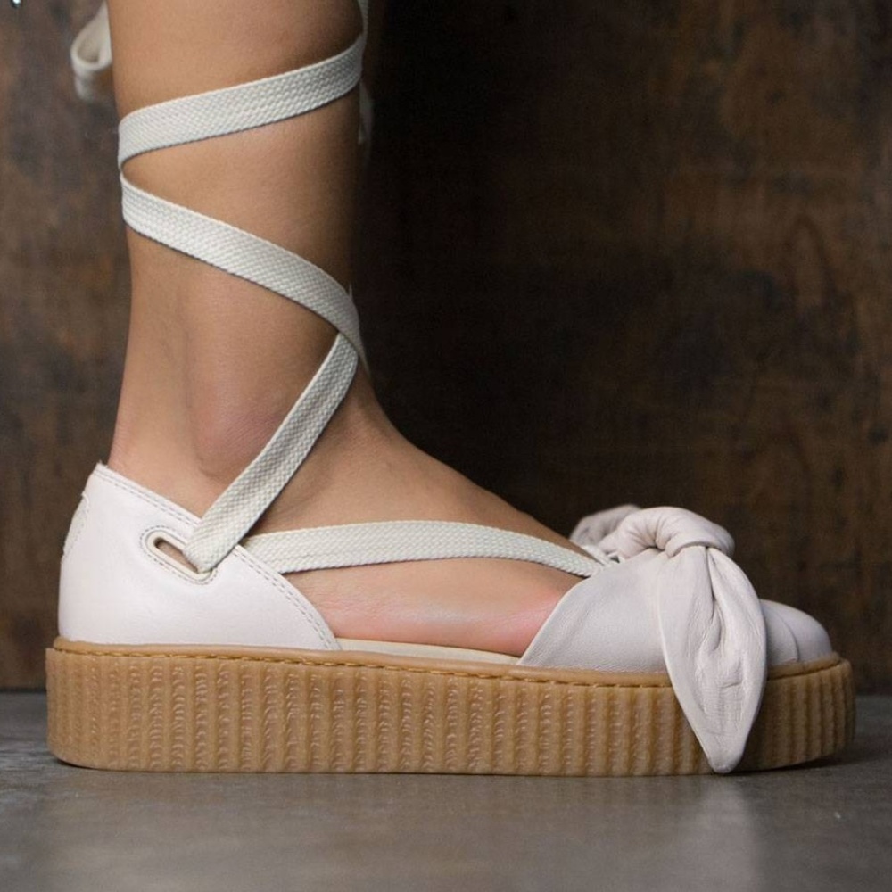 Fenty PUMA Rihanna Bow Creeper Leather Sandal - Picture 4 of 8